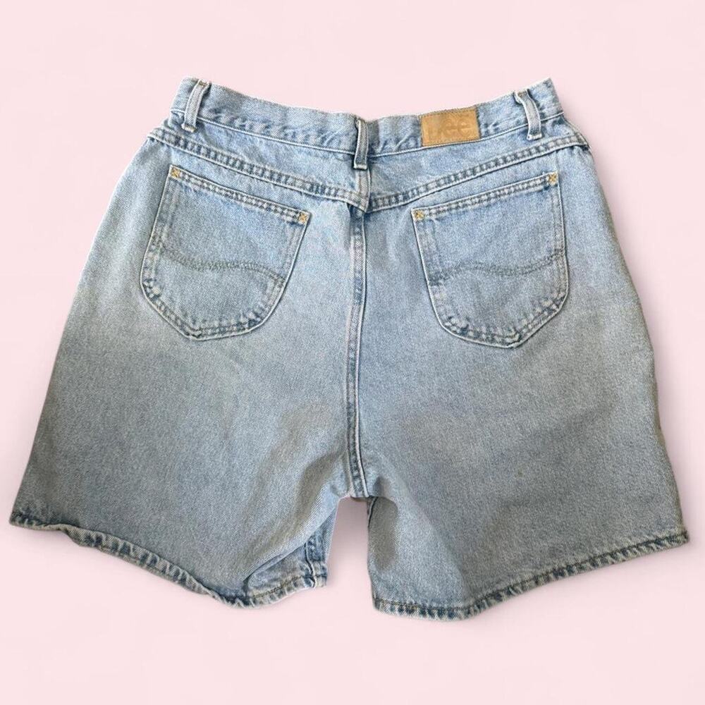 Light Wash Denim Women's Shorts - Classic High-Rise